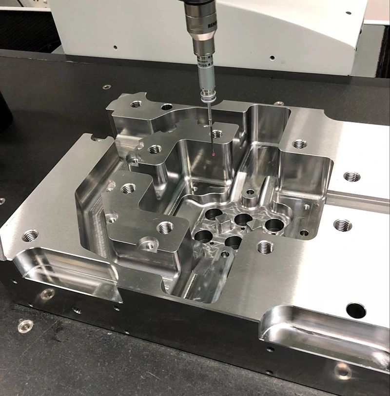 CMM inspection of a precision machined mould insert